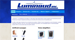 Desktop Screenshot of luminaud.com