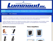 Tablet Screenshot of luminaud.com